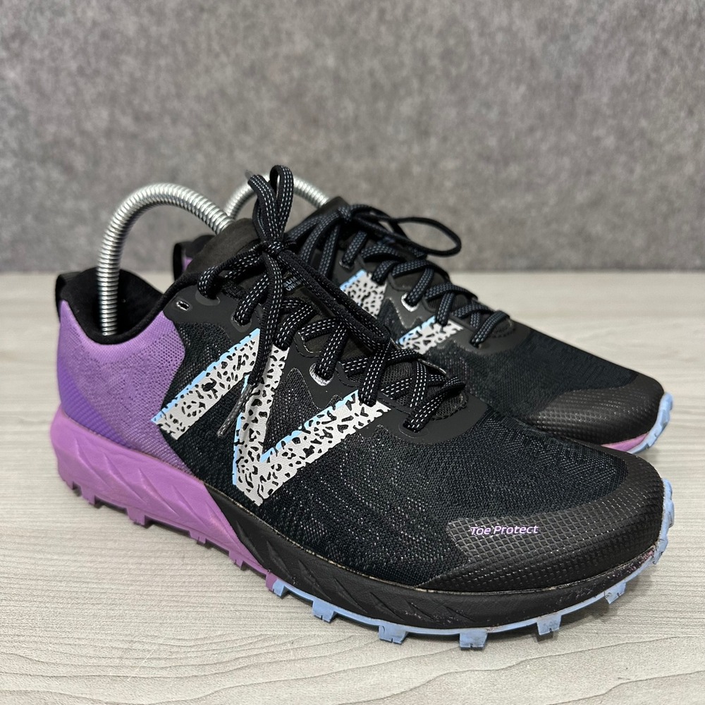 New‎ Balance Summit Unknown v2 Women Sz 8.5 Black Purple Trail Running Shoes